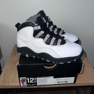 Kids White and Black Sneakers